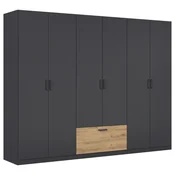 Boxxx omara ZA OBLAČILA, siva, hrast artisan