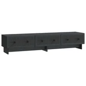 Vidaxl TV omarica s predalom Črna 147 x 34,5 x 30 cm Inženirski les
