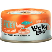 Lucky Lou Extra Food - Tuna in losos v juhi - 70 g