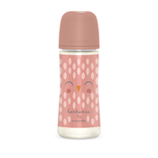 Suavinex - Steklenička za hranjenje 360ml, Feather Roza