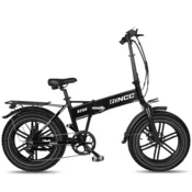Rincc Zložljivo električno kolo Rincc R200, 48V 15Ah baterija, debele pnevmatike, 7 prestav, črna, (5000255616)