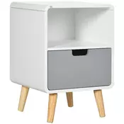 Homestar Nočna omarica 40x38x58 cm Bela