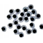 Oči s premičnimi zenicami, 10 mm, 24 kosov.