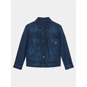 Tommy Hilfiger Jeans jakna Oversized Trucker Bleach KB0KB08135 Modra Regular Fit
