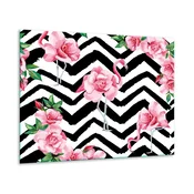 shumee Steklena zaščitna plošča ZA štedilnik 60x52 flamingos