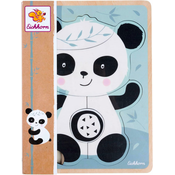 slomart otroške puzzle iz lesa eichhorn panda 6 kosi