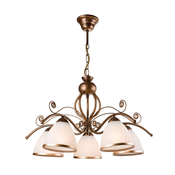 Luster na lancu RETRO II 5xE27/60W/230V bronza s patinom