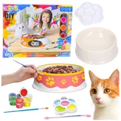 Kreativni komplet za slikanje posode za mačke LEAN TOYS, 6 delov