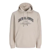 JACK & JONES Majica JJEDENVER bež/črna