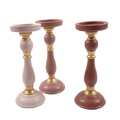 MHOME Svečnik Chich 10xh26cm/več barv/les