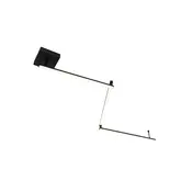 Stropna svetilka črna 150,8 cm vključno z LED 3-stopenjska zatemnitev nastavljiv - Annuschka