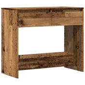 Vidaxl Konzolna mizica starinski les 89x41x76,5 cm inženirski les
