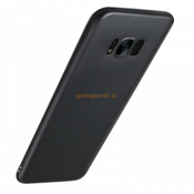 Silikonski ovitek za Samsung Galaxy A8 / A5 2018-mat črn