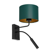 Zidna lampa ARDEN 1xE27/60W+1xG9/8W/230V zelena/zlatna
