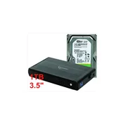 GEMBIRD GEMBIRD HDD 3.5 * 1TB SET USB 3.0 SATA eksterno kuciste + 1TB WD10EURX WD/ EE3-U3S-3