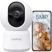 LAXIHUB 5MP Notranja kamera za pse/bebe z AI zaznavanjem in dvopojasnim Wi-Fi