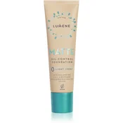 Lumene Matte Oil-Control Foundation fluidni tekoči puder za mastno in mešano kožo odtenek 0 Light Ivory