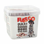 RASCO pasji priboljški – velika kalcijeva kost s šunko, 500 g