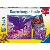 Ravensburger puzzle – Misticna stvorenja - 3x49 delova