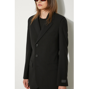 Volnen suknjič Kenzo Virgin Wool Waisted Blazer