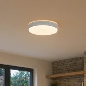 Lindby Smart LED stropna svetilka Elmor O39cm siva RGB CCT Tuya - Dnevna soba/jedilnica - Sodobni - svetlo siva, bela - Kovina