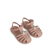 Liewood sandale Bre sa ukrasom,Peach/Dark rose