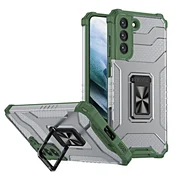 HURTEL Crystal Ring Case ovitek za Samsung Galaxy S22 + (S22 Plus) (zelen)