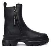 Škornji KARL LAGERFELD KL43566 Črna