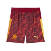 Mens Puma Olympique de Marseille 25/26 Goalkeeper Shorts, Red, Size XS, Sport