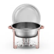 VEVOR Set za postrežbo Chafing Dish 5 qt 4-delni rožnato zlata