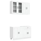 Kuhinjska jedinica PORTO 4 pcs Bijela Konstruirano drvo