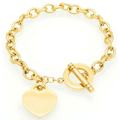 Narukvica Elegant Heart - Zlatna KP28712