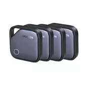 UGREEN CM916 Bluetooth tražilica za 4 privjeska za ključeve, kompatibilna s Androidom/iOS-om, tamnosiva