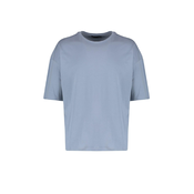 Trendyol Gray Basic 100% Cotton Crew Neck Oversize/Wide-Fit Short Sleeve T-Shirt
