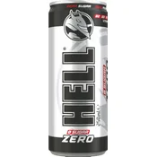 Energiska pijača Hell, Zero, s sladili, 0,25 l