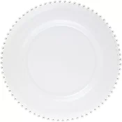 LE COQ Helios plitev krožnik, o: 270 mm, bel, biserni rob (6 kos)