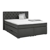 Boxspring Krevet Chester 180/200 cm , grafitno siva
