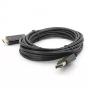 3G (86974) kabl Display Port (muški) na HDMI (muški) 5m crni
