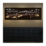Li-Go 4778/A/4 - LED zidna dekoracija LED/10W/5V 30000 mAh 120x40 cm hrast