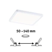 Paulmann 93059 - LED/13W IP44 prigušiva kupatilska ugradna plafonska svetiljka AREO 230V