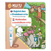 Kuku Interaktivna knjiga- Rojstni dan v živalskem vrtu (brez pisala)