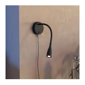 Eglo 901781 - OLIVANDINO fleksibilna zidna LED lampa sa USB, 3,8 W, 230 V, crna