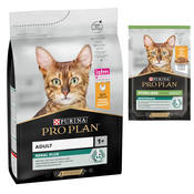 Pro Plan suha mačja hrana + 6 x 85 g mokre hrane gratis! - Adult Renal Plus bogata s piščancem (3 kg) + Piščanec (6 x 85 g)