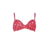VIVID Bikini zgornji del rdeča/off-bela