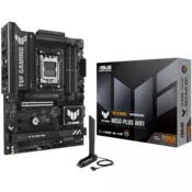 ASUS TUF GAMING B850-PLUS WIFI AM5 ATX osnovna plošča - AMD B850, 4xDDR5, 3xM.2, 4xSATA, 2.5Gb LAN, WiFi 7, BT, 1xDP, 1xHDMI, Aura Sync - 90MB1J30-M0EAY0