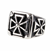 Prstan ETNOX - Black Iron Cross - SR1138