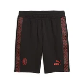 PUMA AC Milan KING Shorts Men, Football, Black/Red Fire, XS