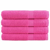 Vidaxl Premium brisače SOLUND 4 kos roza 80x200 cm 600 g/m2