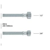 Brinoks crevo F-F 1/2x3/8 600mm Rosan