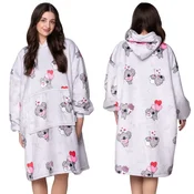 shumee ODEJICA Z PULOVERJEM, velika, topla, debela, KOBBLAZA 2v1 XXL, kosmata KOALA [KB-W31]